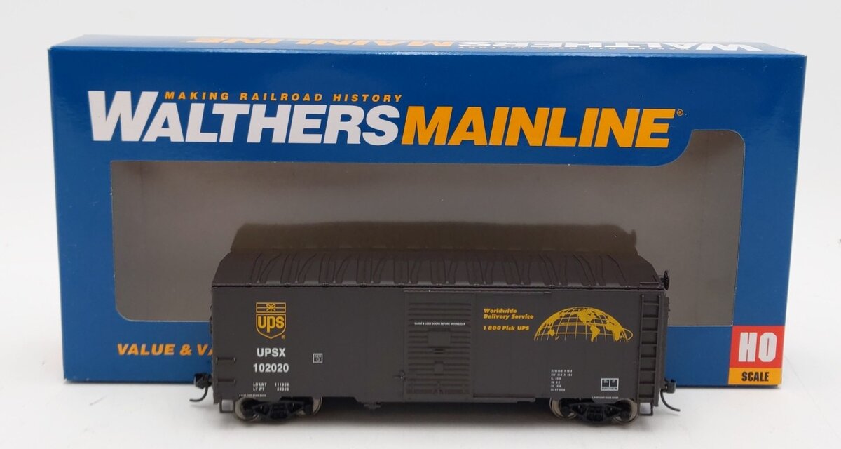Walthers 910-1175 HO Scale UPS AAR Modernized 1948 Boxcar #102020