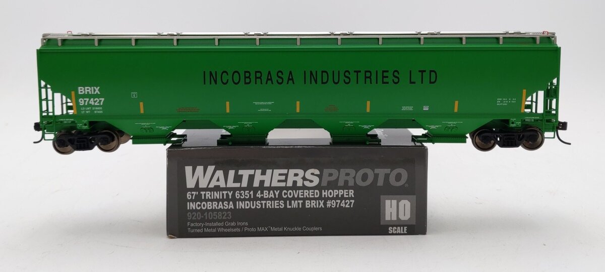 Walthers 920-105823 HO BRIX 6351 4-Bay Covered Hopper #97427