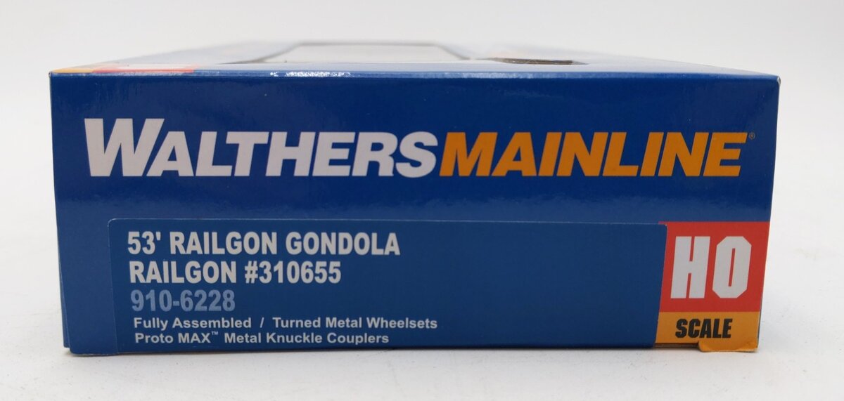 Walthers 910-6228 HO Scale Railgon 53' Gondola #310655 LN/Box