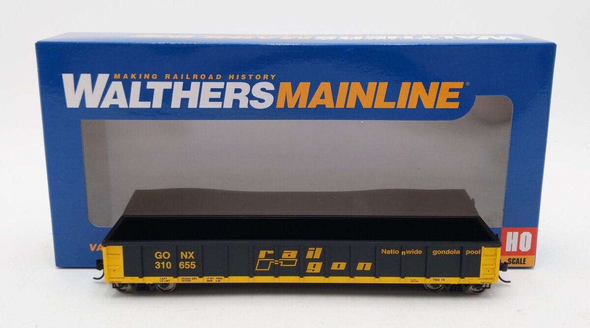Walthers 910-6228 HO Scale Railgon 53' Gondola #310655 LN/Box