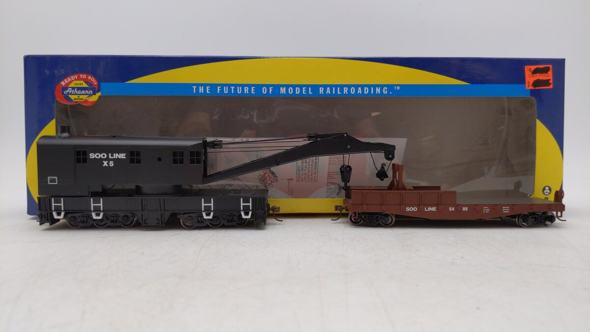 Athearn 75411 HO SOO Line 250-Ton Crane with Tender
