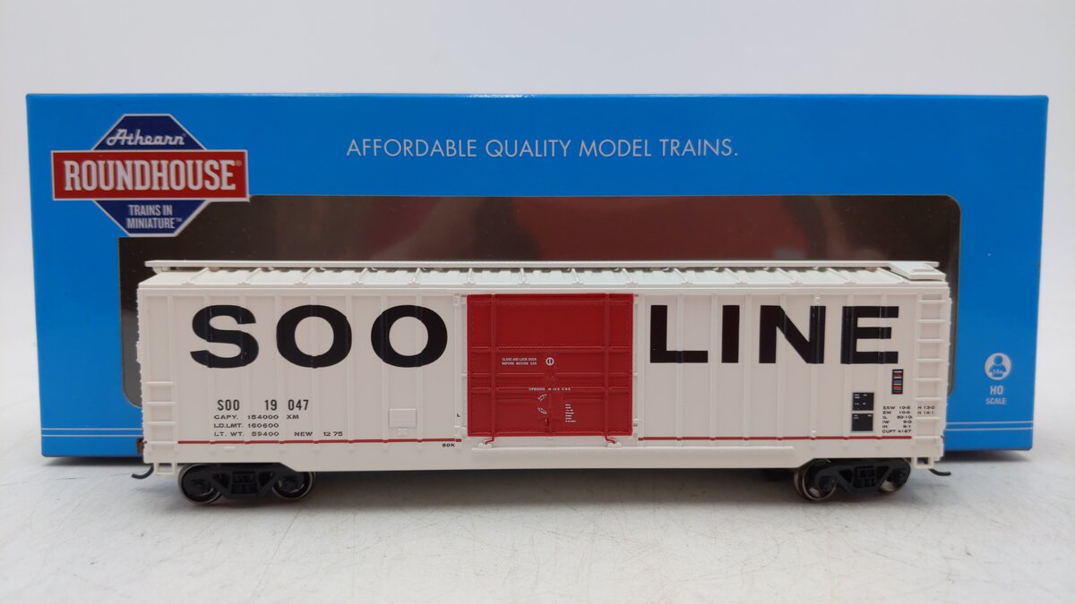 Roundhouse 40147 HO SOO 50' OB Plug Door Box #19047