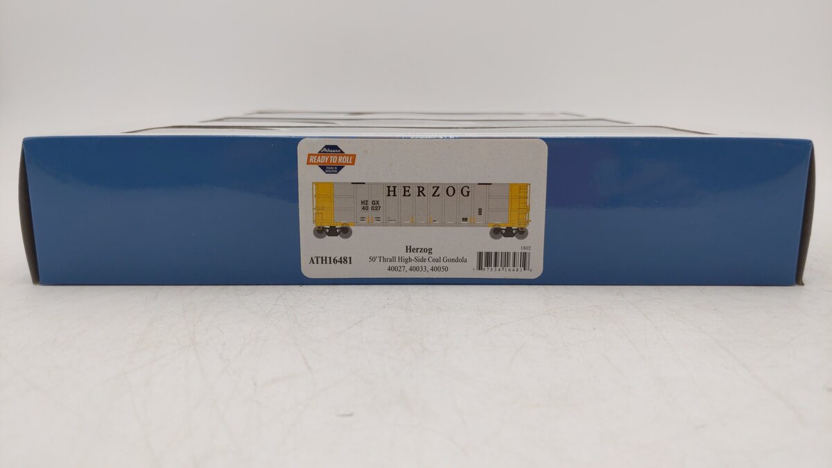 Athearn 16481 HO Herzog Ready-to-Run Thrall High Side Gondola #2 (Pack of 3)