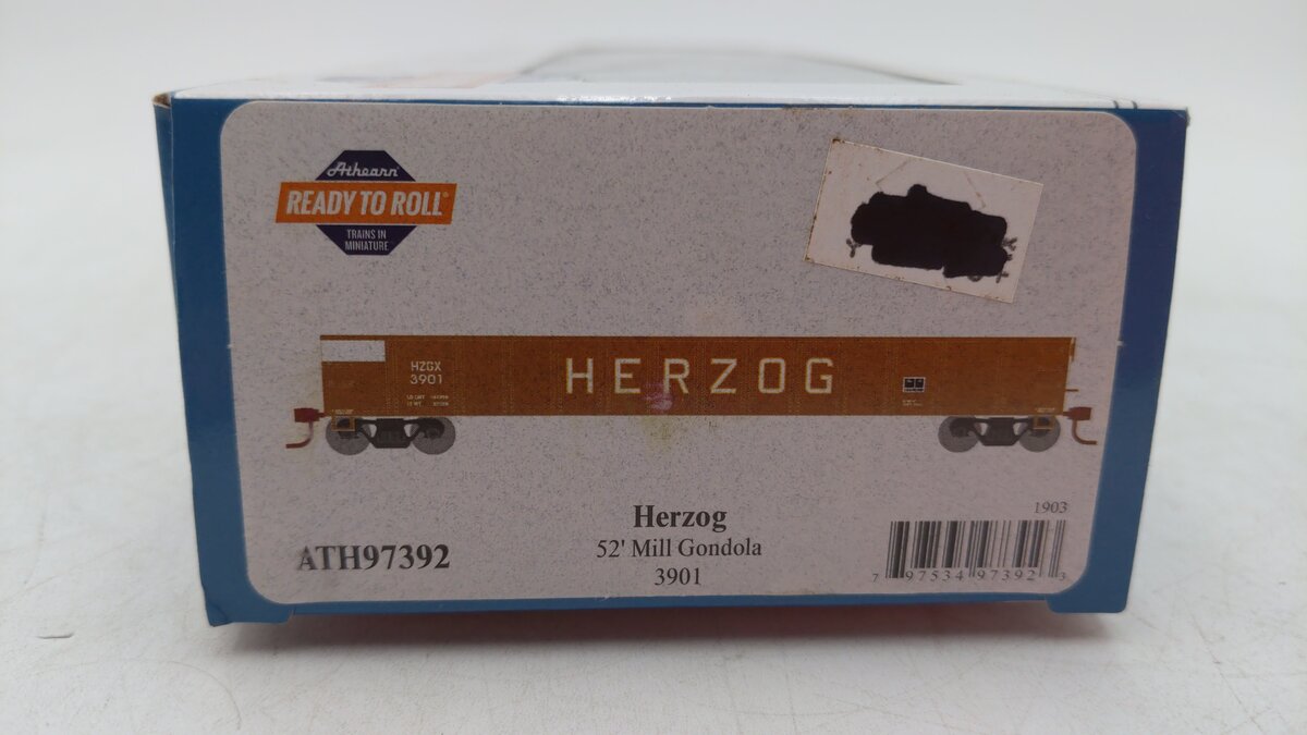 Athearn 97392 HO Herzog 52' Mill Gondola #3901