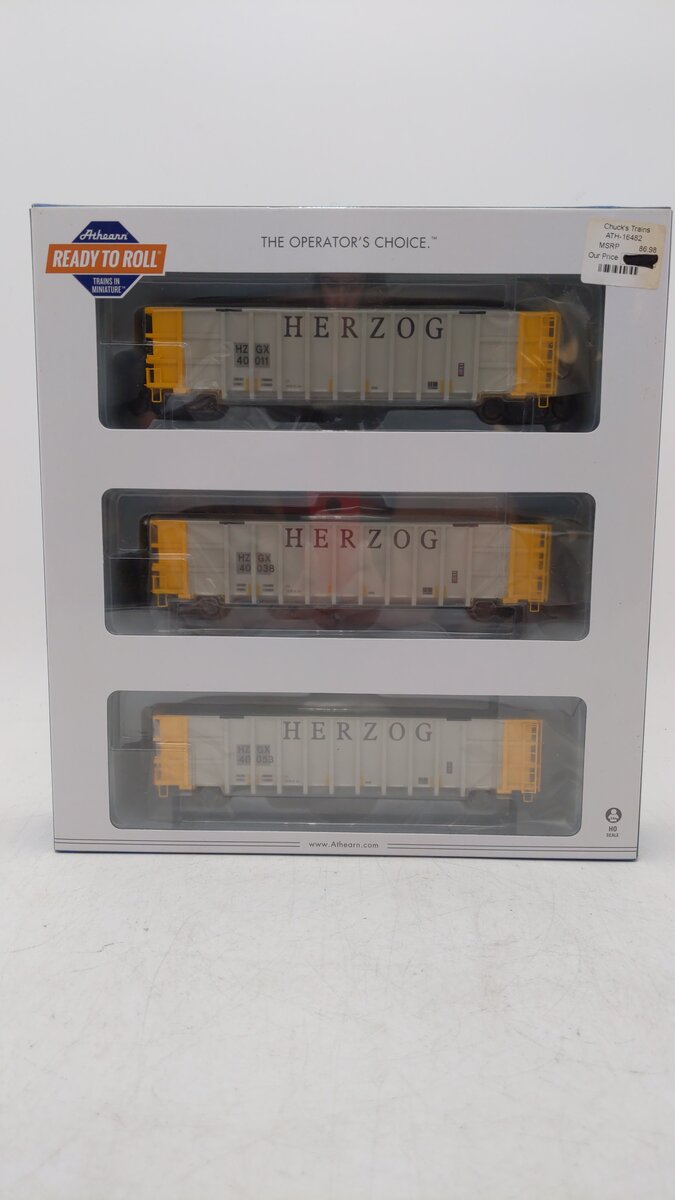 Athearn 16482 HO Herzog Ready-to-Run Thrall High Side Gondola #3 (Pack of 3)