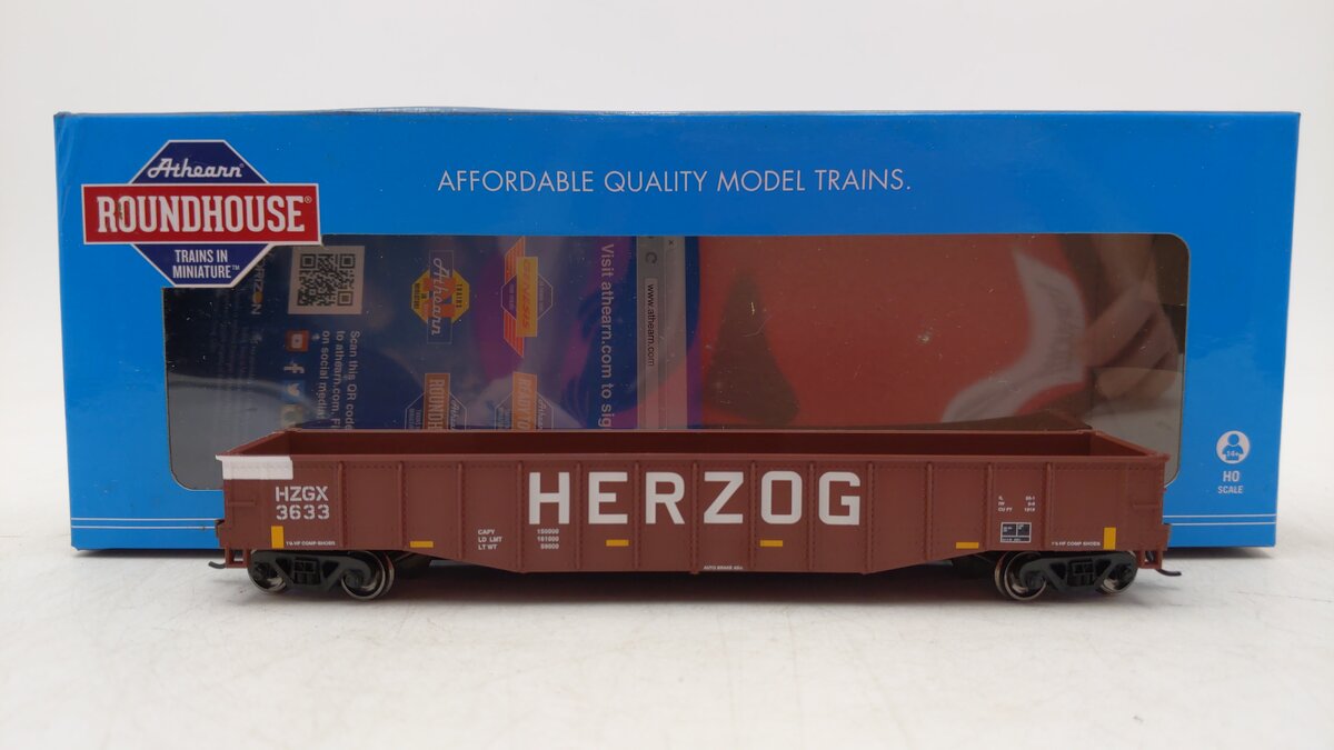 Roundhouse 82096 HO Herzog 50' Gondola Car #3633