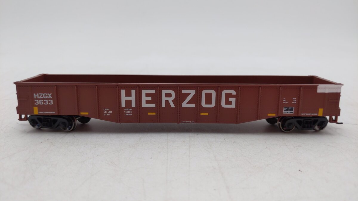 Roundhouse 82096 HO Herzog 50' Gondola Car #3633