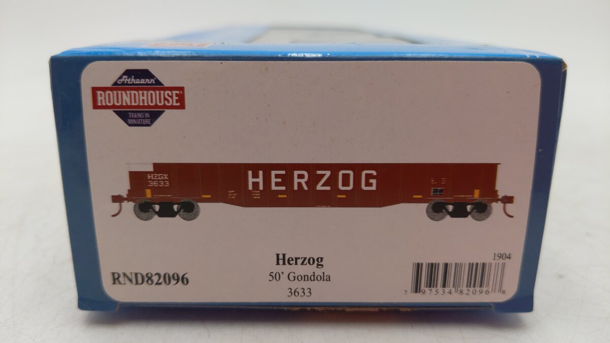 Roundhouse 82096 HO Herzog 50' Gondola Car #3633