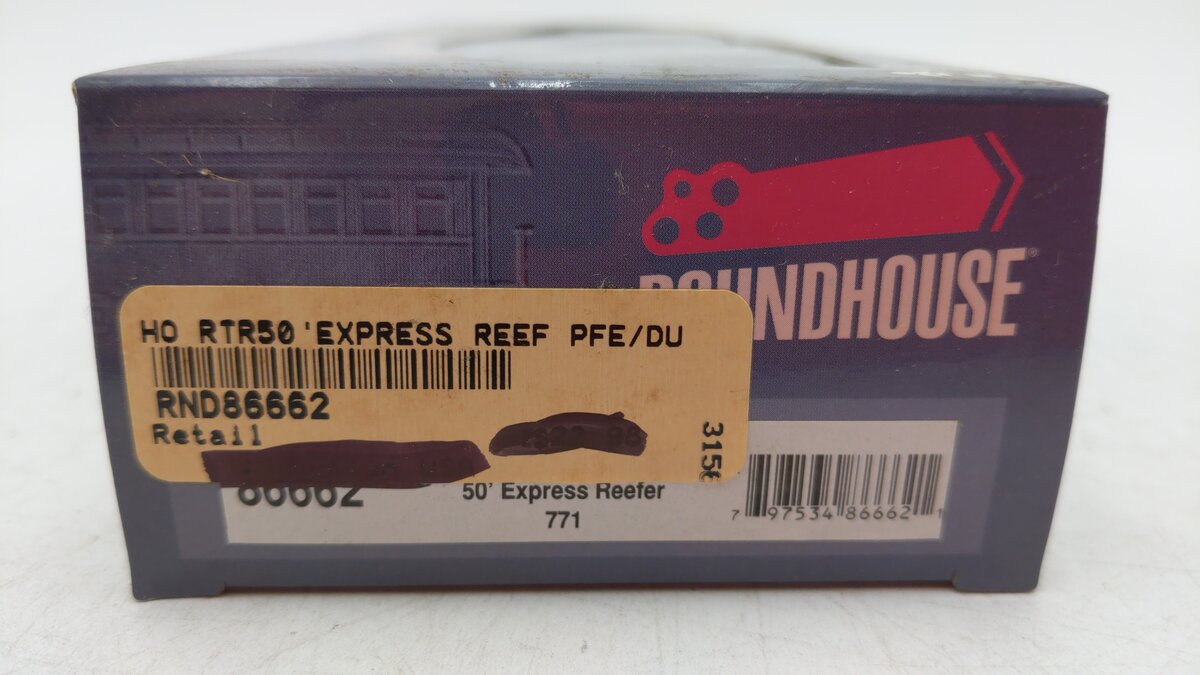 Roundhouse 86662 HO Pacific Fruit Express 50' Express Reefer #771