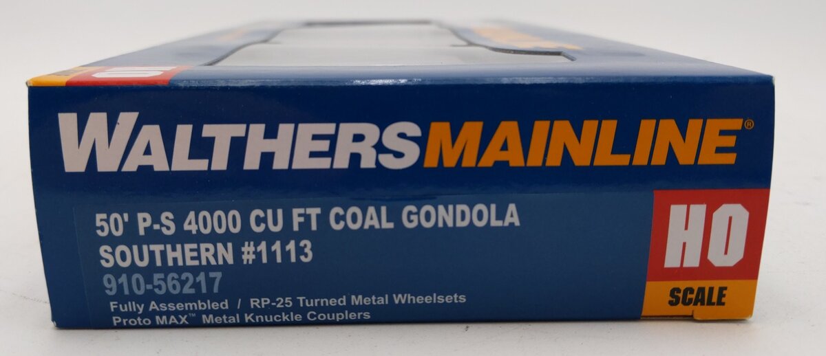 Walthers 910-56217 HO Southern 50' PS 4000 Cu Ft Coal Gondola Ready to Run #1113