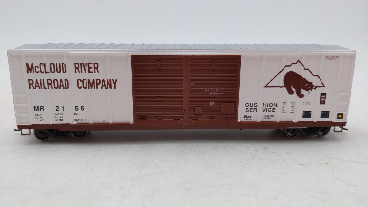 Athearn 27209 HO McCloud River RTR 50' FMC Centered Double Door Box Car #2156