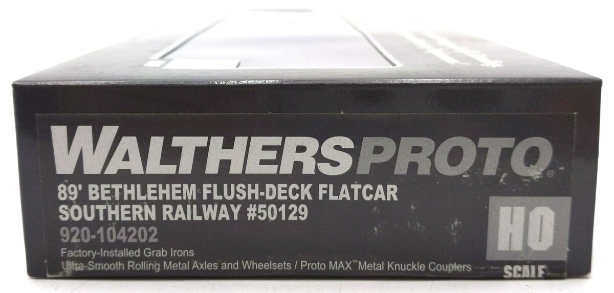 Walthers 920-104202 HO Southern Railway 89' Bethlehem Flush-Deck Flatcar #50129