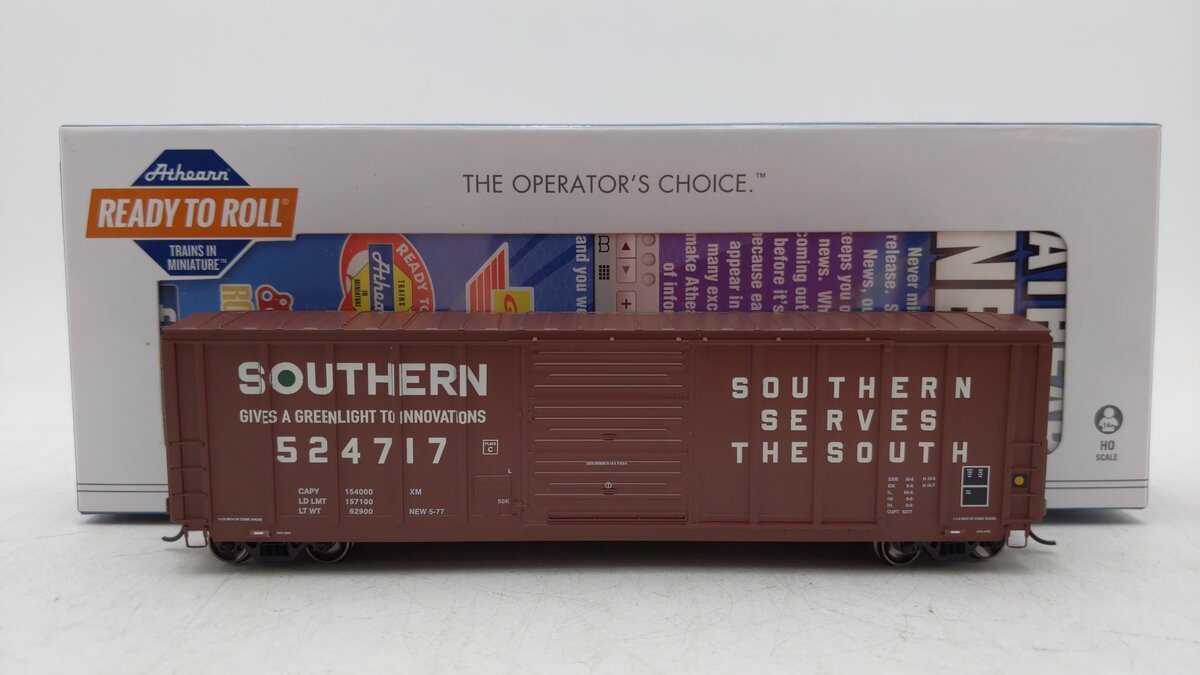 Athearn 17837 HO Southern 50' PS 5277 Boxcar #524717