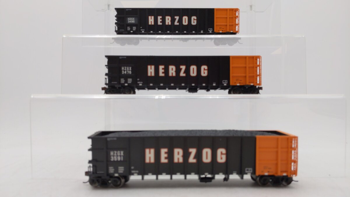 Athearn 97582 HO Herzog Thrall High Side Gondola Set #2 (Set of 3)