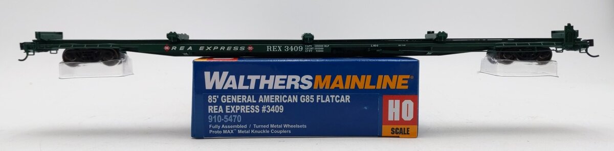Walthers 910-5470 HO Scale REA Express 85' General American G85 Flatcar #3409