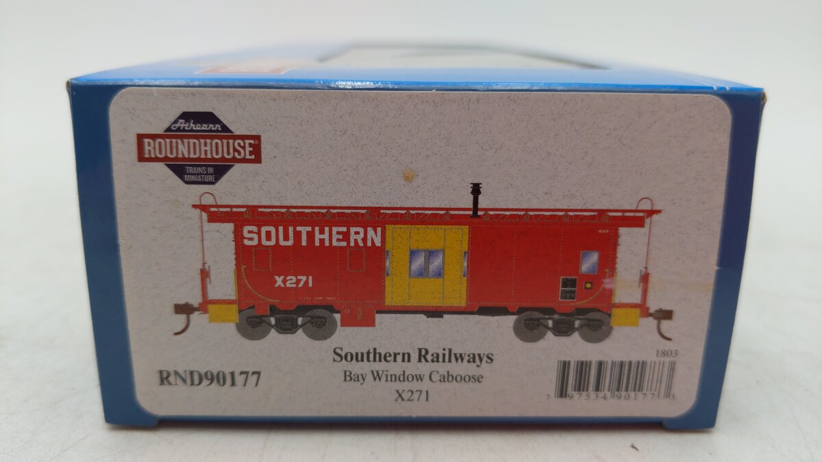 Roundhouse 90177 HO Bay Window Caboose Southern #X271