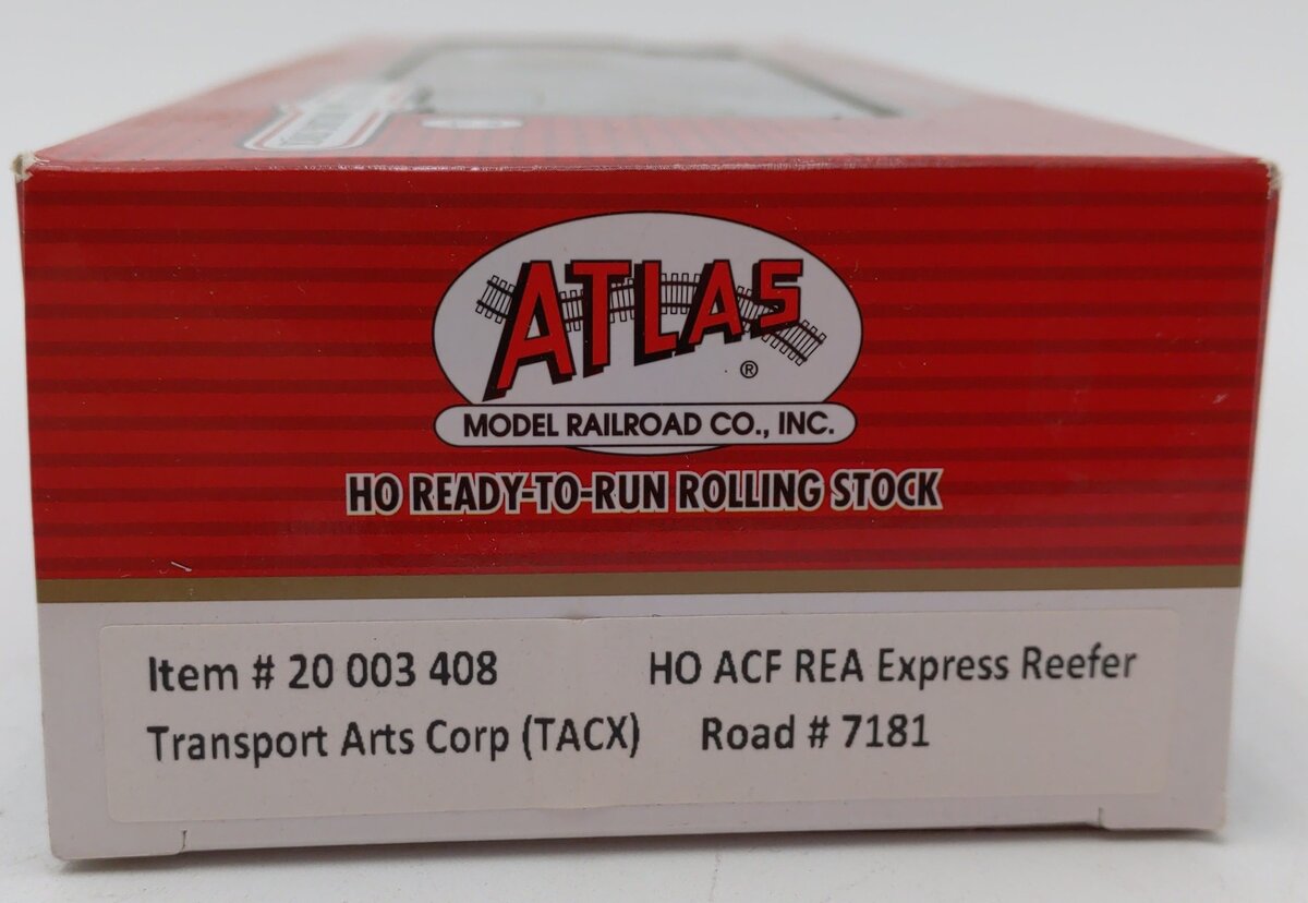 Atlas 20003408 HO Transport Arts Corp REA Steel Express Reefer #7181