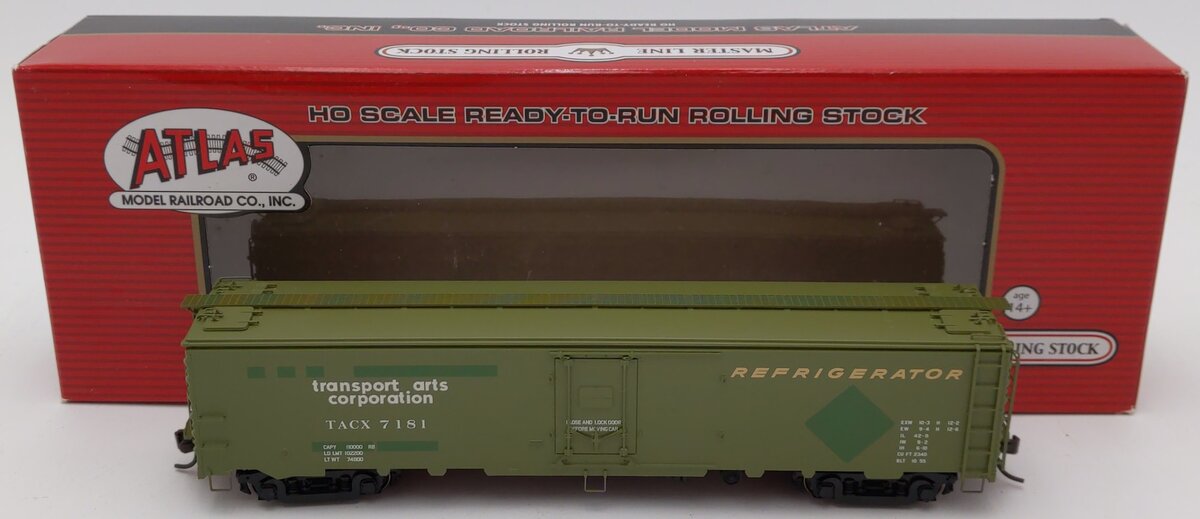 Atlas 20003408 HO Transport Arts Corp REA Steel Express Reefer #7181