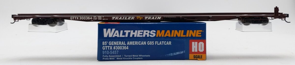 Walthers 910-5457 HO Scale GTTX 85' General American G85 Flatcar #300364