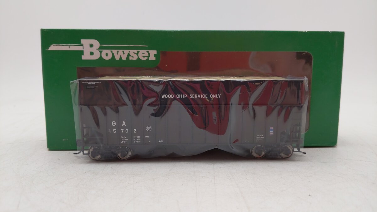 Bowser 41945 HO Georgia Railroad 70-Ton Ribside Wood Chip Hopper #15702
