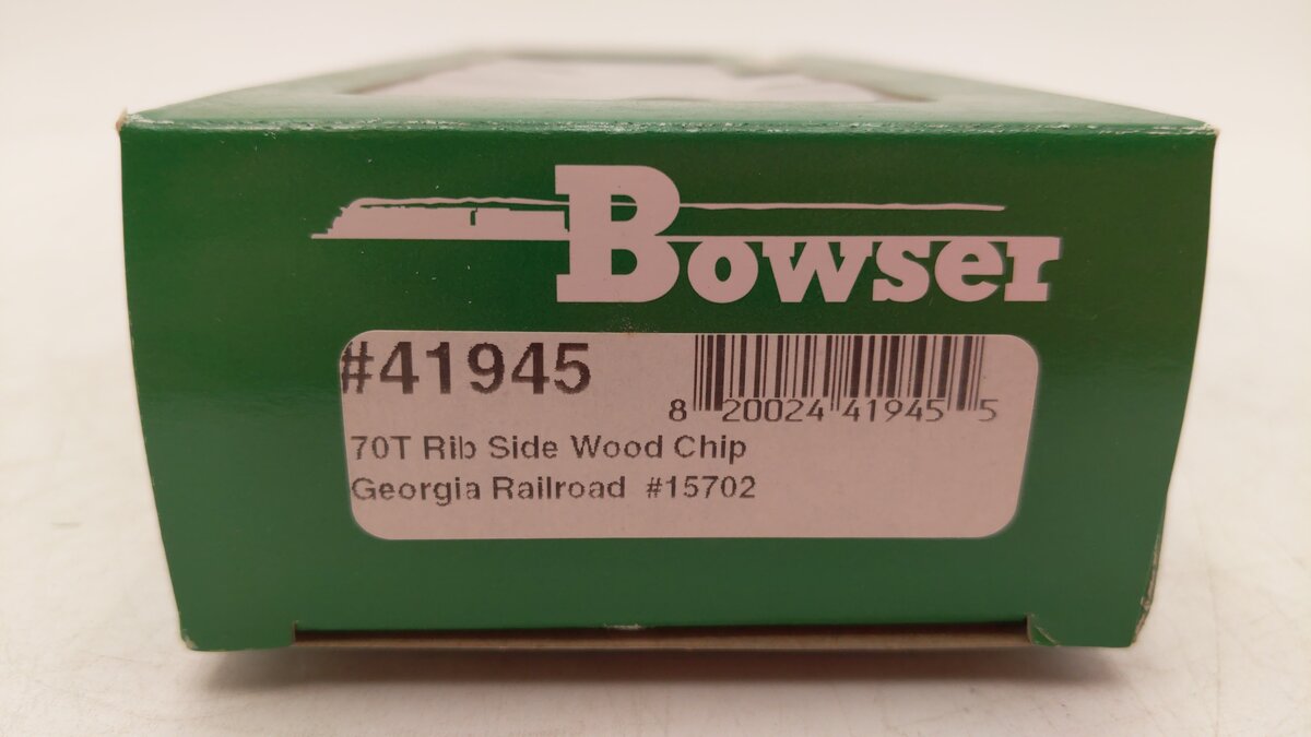 Bowser 41945 HO Georgia Railroad 70-Ton Ribside Wood Chip Hopper #15702
