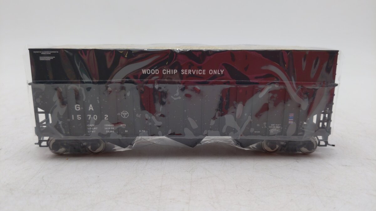 Bowser 41945 HO Georgia Railroad 70-Ton Ribside Wood Chip Hopper #15702