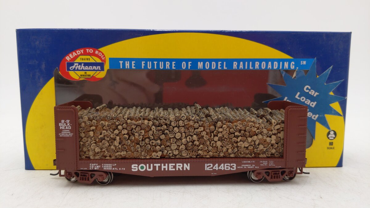 Athearn 81486 HO Southern 40' Pulpwood Flat w/Load #124463