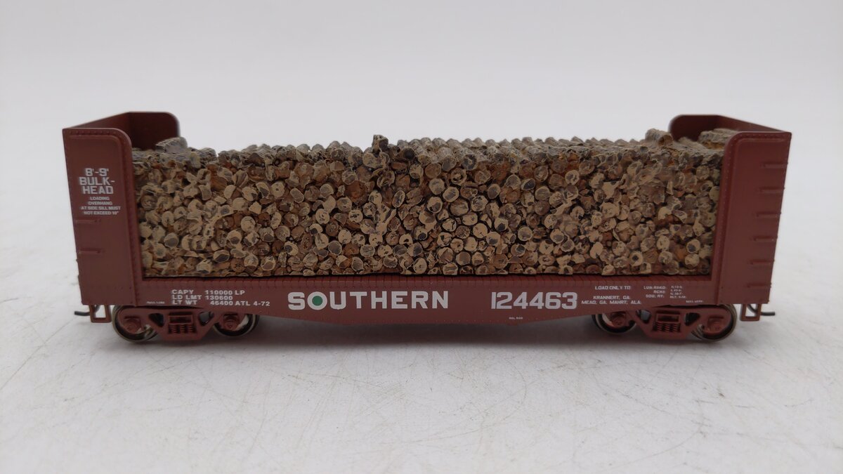 Athearn 81486 HO Southern 40' Pulpwood Flat w/Load #124463