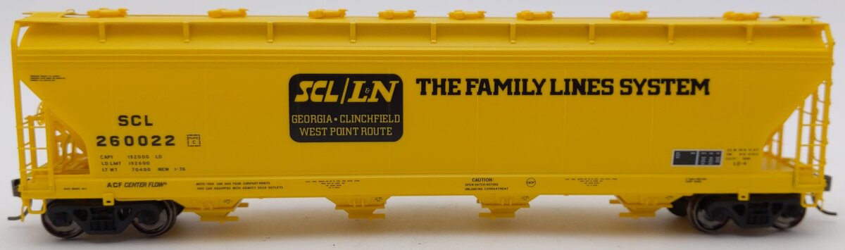 Atlas 20006402 HO Seaboard Coast Line Master Plus 5250 Covered Hopper #260022