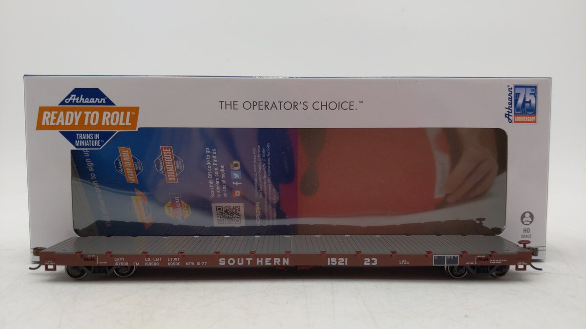 Athearn 97084 HO Southern 60' Flat Car RTR #152123