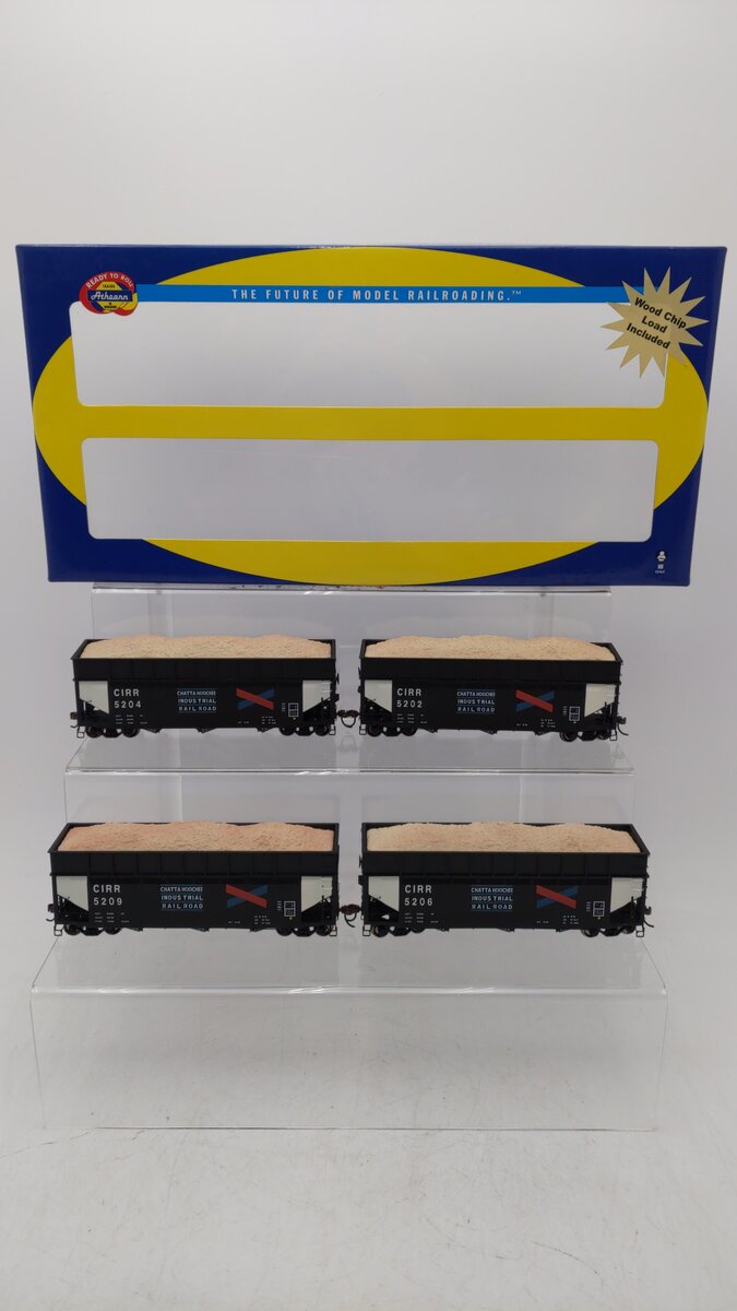 Athearn 76488 HO CIRR RTR 40' Wood Chip Hoppers with Load #2 (4)
