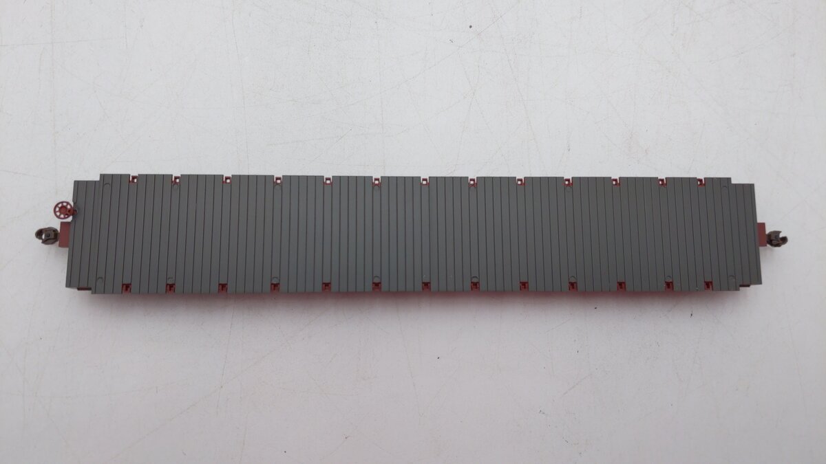 Athearn 92692 HO Trailer Train 60' Ready-to-Run Brown Flat Car #97076