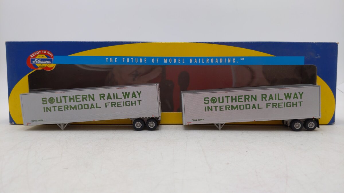 Athearn 73271 HO Southern 40' Fruehauf Z-Van Trailers #1 (Set of 2)