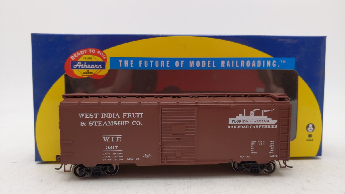 Athearn 73543 HO West India Fruit 40' Youngstown Door Boxcar RTR #307