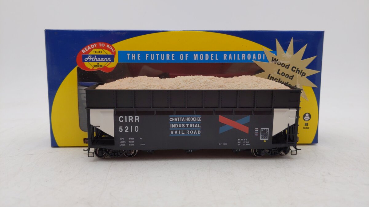 Athearn 76486 HO Chattahoochee Industrial 40' Wood Chip Hopper w/Load RTR #5210