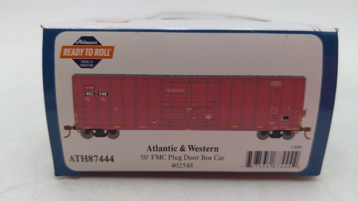 Athearn 87444 HO ATW 50' FMC Superior Plug Door RTR Boxcar #402548