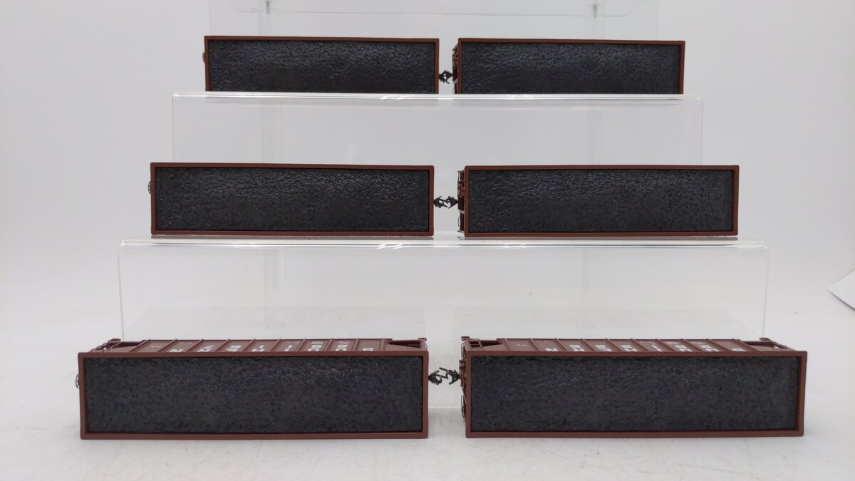 Athearn 95617 HO Southern 40' 3-Bay Ribbed Hopper (Pack of 6) EX/Box