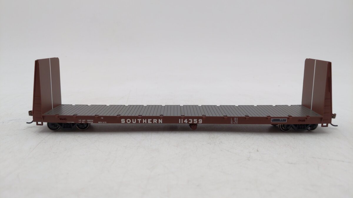 Athearn 90244 HO Southern RTR 60' Bulkhead Flat #114359