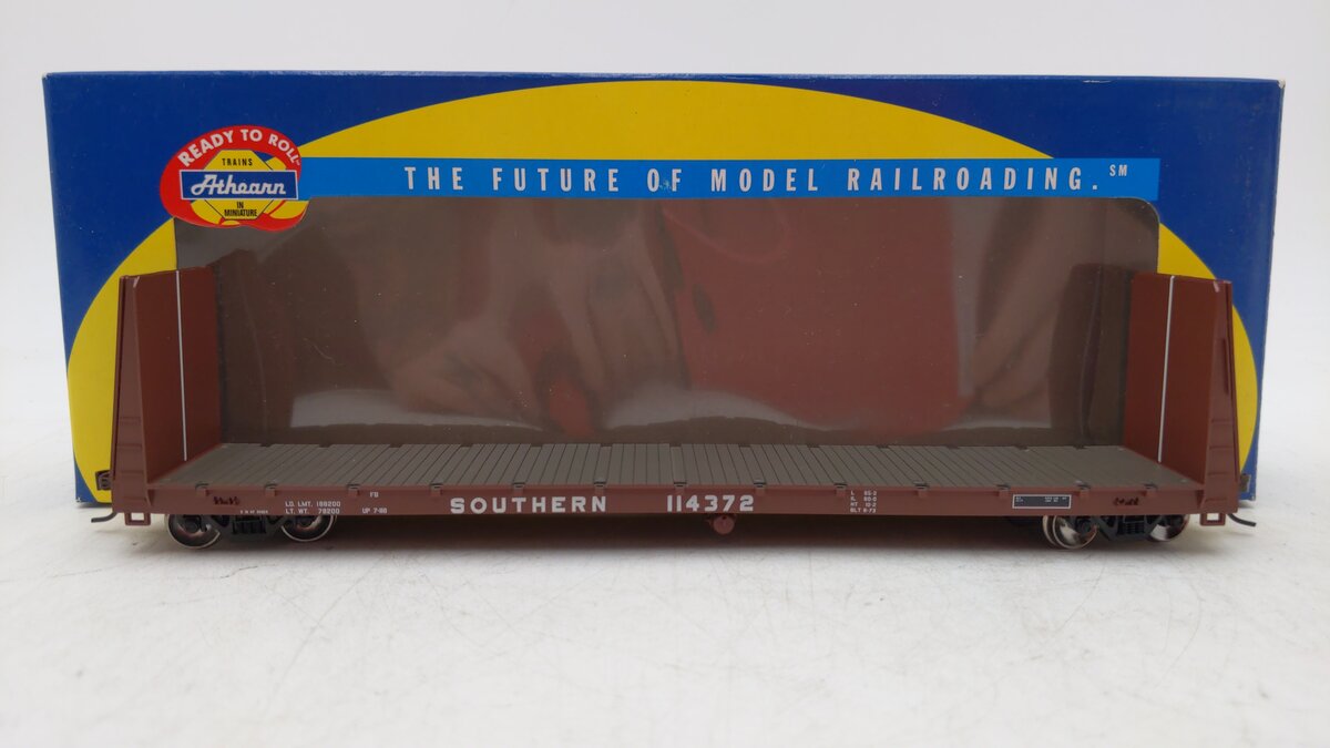 Athearn 88109 Southern 60' Bulkhead Flatcar #114372