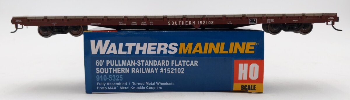 Walthers 910-5325 HO Scale Southern 60' Pullman Standard Flatcar #152102