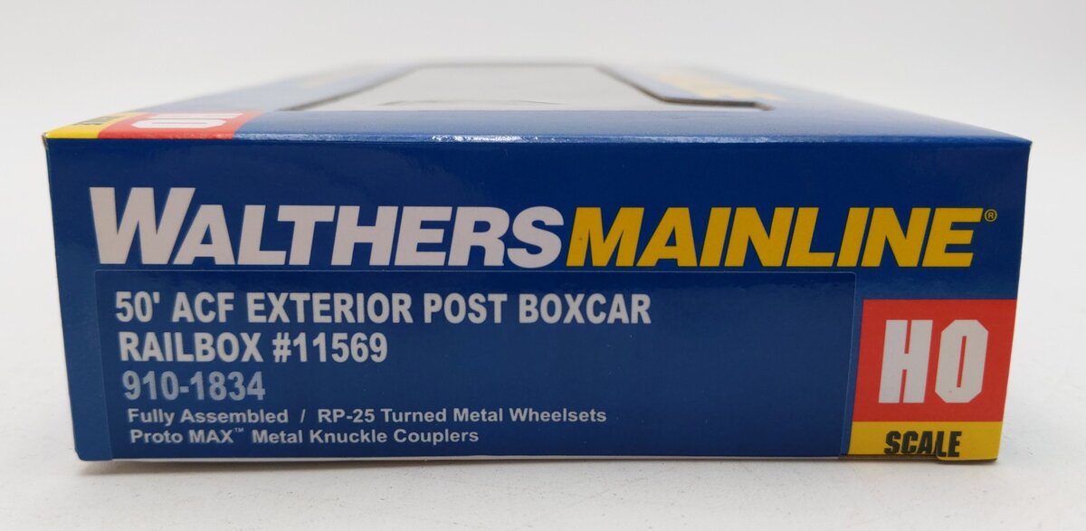 Walthers 910-1834 HO Railbox 50' ACF Exterior Post Boxcar #11569