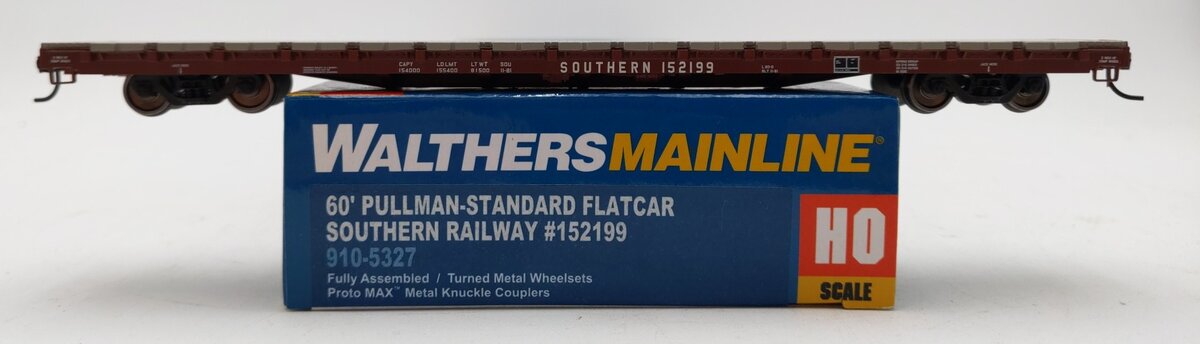Walthers 910-5327 HO Southern 60' Pullman Standard Flatcar #152199