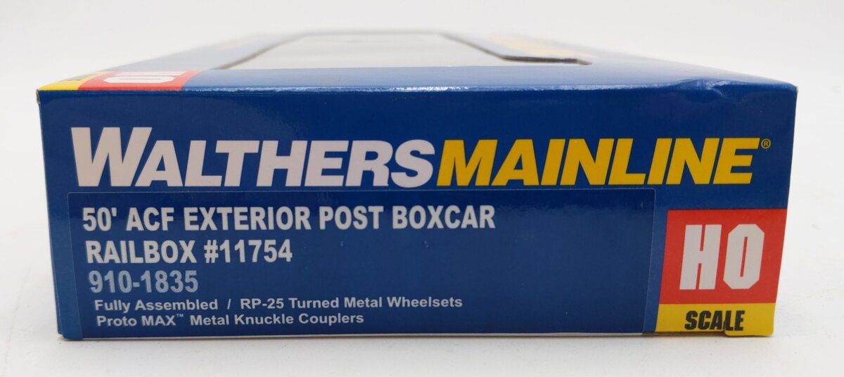 Walthers 910-1835 HO Scale Railbox 50' ACF Exterior Post Boxcar #11754