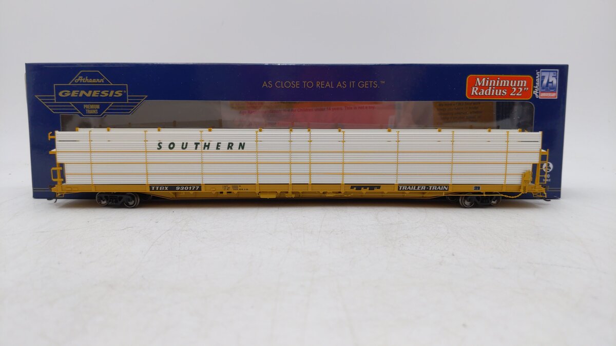 Athearn G69573 HO Southern/TTBX F89-F Bi-Level Auto Rack #930177