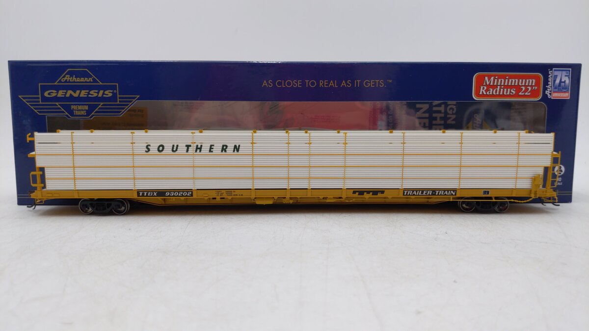 Athearn G69575 HO Southern/TTBX F89-F Bi-Level Auto Rack #930202