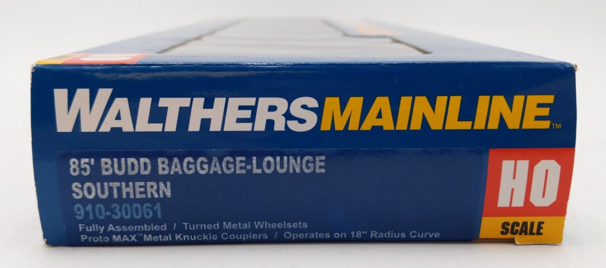 Walthers 910-30061 HO Southern Railway 85' Budd Baggage-Lounge Car LN/Box