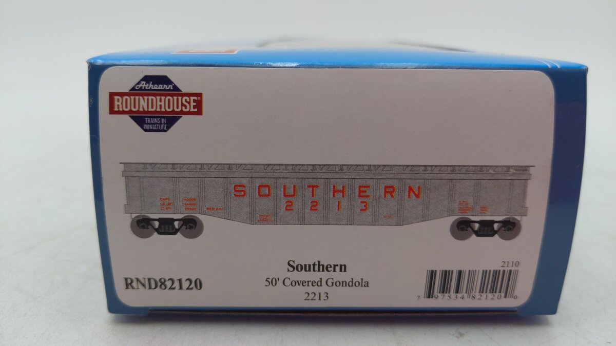 Roundhouse 82120 HO Southern 50' Covered Gondola #2213 EX/Box