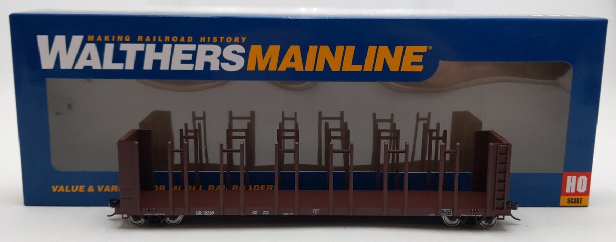 Walthers 910-50812 HO Southern Ready to Run 63' Pulpwood Flatcar #115589