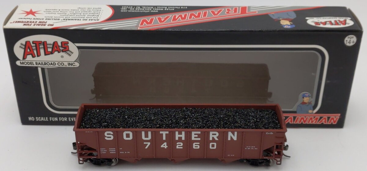 Atlas 20000965 HO Trainman 70-Ton 3-Bay Hopper, SOU #74260