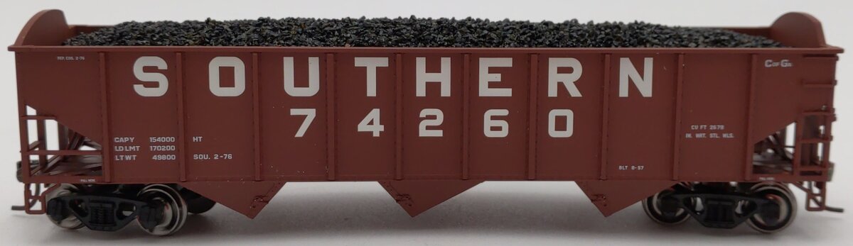 Atlas 20000965 HO Trainman 70-Ton 3-Bay Hopper, SOU #74260
